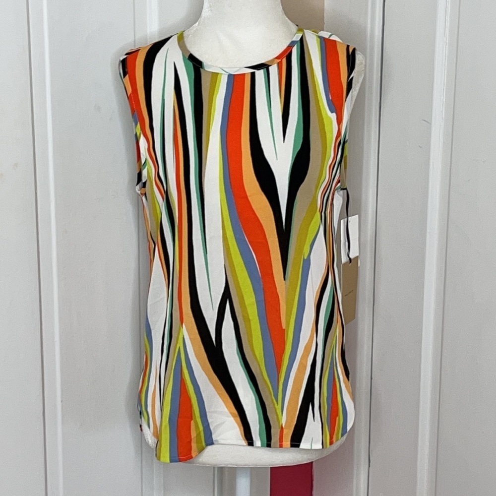 Halogen | Sleeveless, Striped Top, NWT